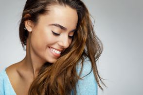 A woman with a beautiful smile