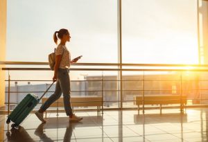 woman at the airport 